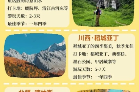 国庆节旅游景点推荐：7大热门目的地推荐