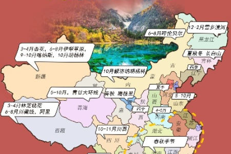 国内1-12月最适合去的旅行地，超全地图！保存在手机太方便了！！