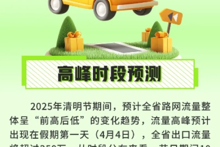 2025清明节高速免费，出行高峰期注意安全！