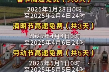 2025年清明高速免费？几号到几号？出行指南都在这