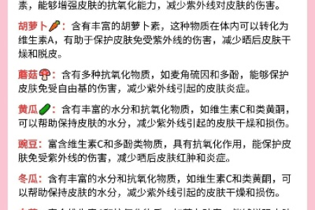 夏季想美白？这份防晒食物清单你值得拥有！