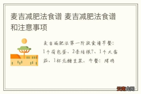 麦吉减肥法的诱惑 为什么这么多人都在尝试