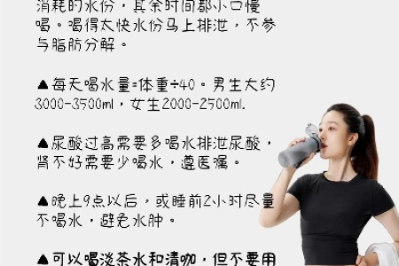 喝水减肥法一个月能减多少斤 实测结果大公开